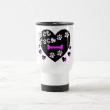 Vet Tech BLACK AND WHITE HEARTS Mug