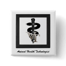 Vet-tech-symbol, Animal Health Technologist buttons by CritterNurse777 Vet-tech-symbol, Animal Health Technologist buttons