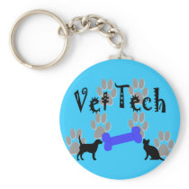 Vet TECH With Dog Bone Keychains