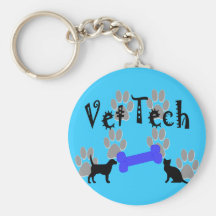 Vet TECH With Dog Bone Keychains