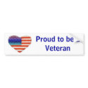 Veteran bumper stickers