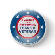 VETERAN BUTTON by funny_tshirt VETERAN BUTTON