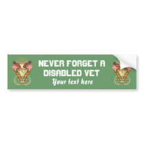 Veteran DAV View Artist Comments Below Bumper Sticker