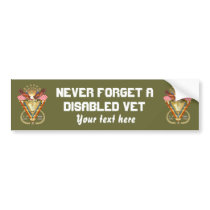 Veteran DAV View Artist Comments Below Bumper Sticker