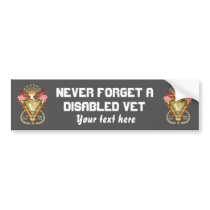 Veteran DAV View Artist Comments Below Bumper Sticker
