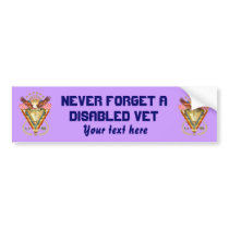 Veteran DAV View Artist Comments Below Bumper Sticker