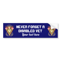 Veteran DAV View Artist Comments Below Bumper Sticker