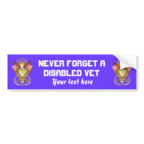 Veteran DAV View Artist Comments Below Bumper Sticker