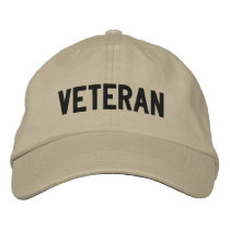 VETERAN embroidered hats by OlSarge VETERAN embroidered hats