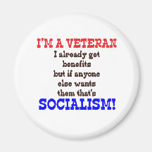 Veteran Hypocrisy Fridge Magnets