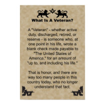 Veteran? posters by masonicshop Veteran? posters