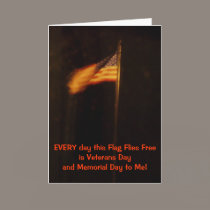 Veterans and Memorial Day Flag cards