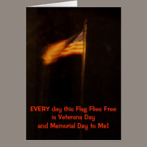 Veterans and Memorial Day Flag cards