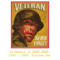 Veteran's Day - Custom Remembering a lost Veteran t-shirts