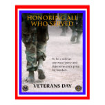 veterans day honor poster