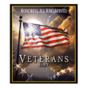 Veterans Day - Honoring All Who Served posters