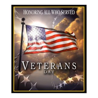 Veterans Day - Honoring All Who Served Poster