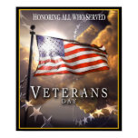 Veterans Day - Honoring All Who Served Poster