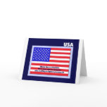 Veterans Day Thank You Card -- American Flag