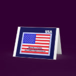 Veterans Day Thank You Card -- American Flag