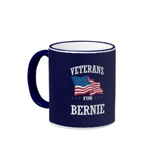 VETERANS FOR BERNIE SANDERS RINGER MUG