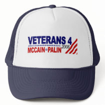 Veterans for McCain Palin 2008 Mesh Hat