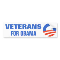 Veterans for Obama 2012 bumper stickers