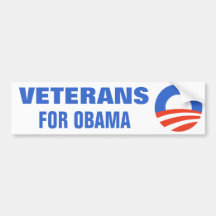 Veterans for Obama 2012 Bumper Sticker