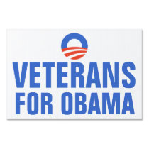 Veterans for Obama 2012 yard signs