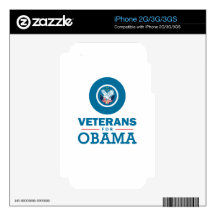 Veterans for Obama Skins For iPhone 3