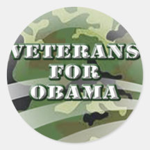 Veterans for Obama Sticker