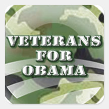 Veterans for Obama Stickers