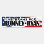 Veterans for Romney/Ryan Bumper Sticker bumper stickers