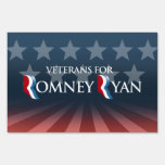 VETERANS FOR ROMNEY RYAN -.png Lawn Sign