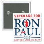 Veterans for Ron Paul Retro Button