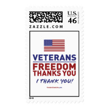 Veterans, Freedom Thanks You. Stamp