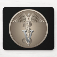 Veterinarian Caduceus Mouse Pad