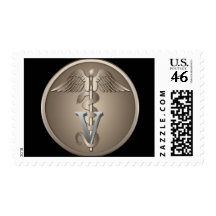 Veterinarian Caduceus Postage
