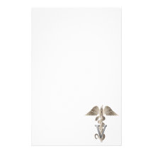 Veterinarian Caduceus Stationery Paper