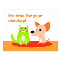 Veterinarian Checkup Reminder Postcard