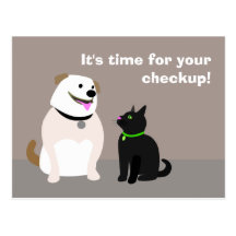 Veterinarian Checkup Reminder Postcard