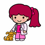 Veterinarian Girl Cut Outs
