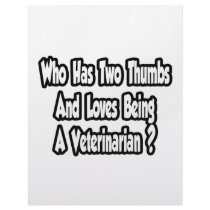 Veterinarian Joke...Two Thumbs Letterhead Design