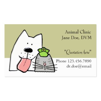 Veterinarian, Pet Care Pro, Customize Business Card Template