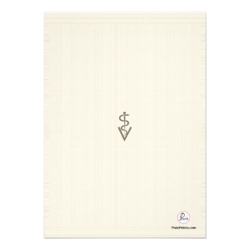 Veterinarian Symbol Graduation Photo Invitation