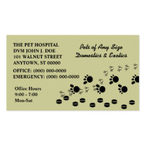 VETERINARIAN VETS PET SERVICE BUSINESS CARDS business cards