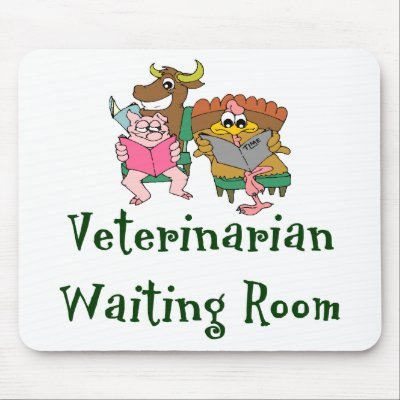 Veterinarian Waiting Room Mouse Pad Mousepad by animaloccupations