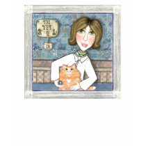Veterinarian With Ginger Persian Cat t-shirts