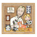 Veterinarian With Kittens posters