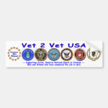 Veterinario los E.E.U.U. del veterinario 2 unido Pegatina De Parachoque